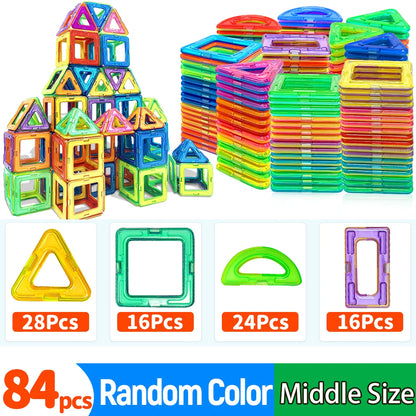STEM Learning Magnetic Blocks — Medium DIY Construction Toys