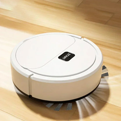 3-in-1 Portable Robotic Vacuum — 2024 USB Rechargeable Home Cleaner