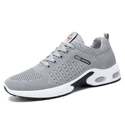 Men’s 2025 Breathable Lace-Up Running Shoes – Light Casual Sports Sneakers