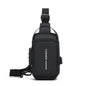 Oxford Fabric Sling Bag for Men — Crossbody Chest Pack, Zip Closure