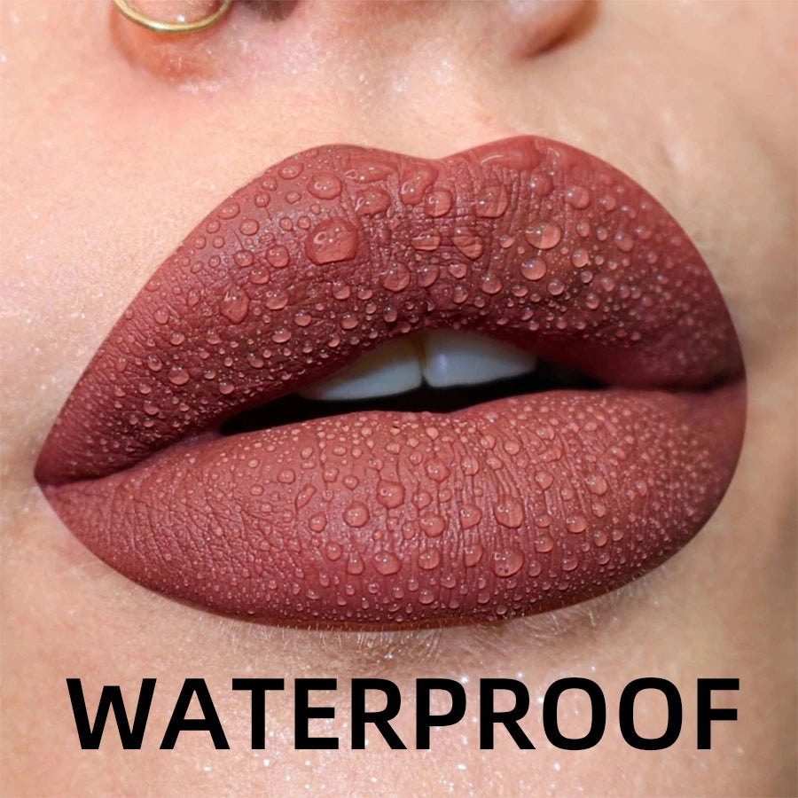 Matte Velvet Lip Gloss Collection – 19 Colors (Waterproof Liquid Lipstick & Lip Gloss)