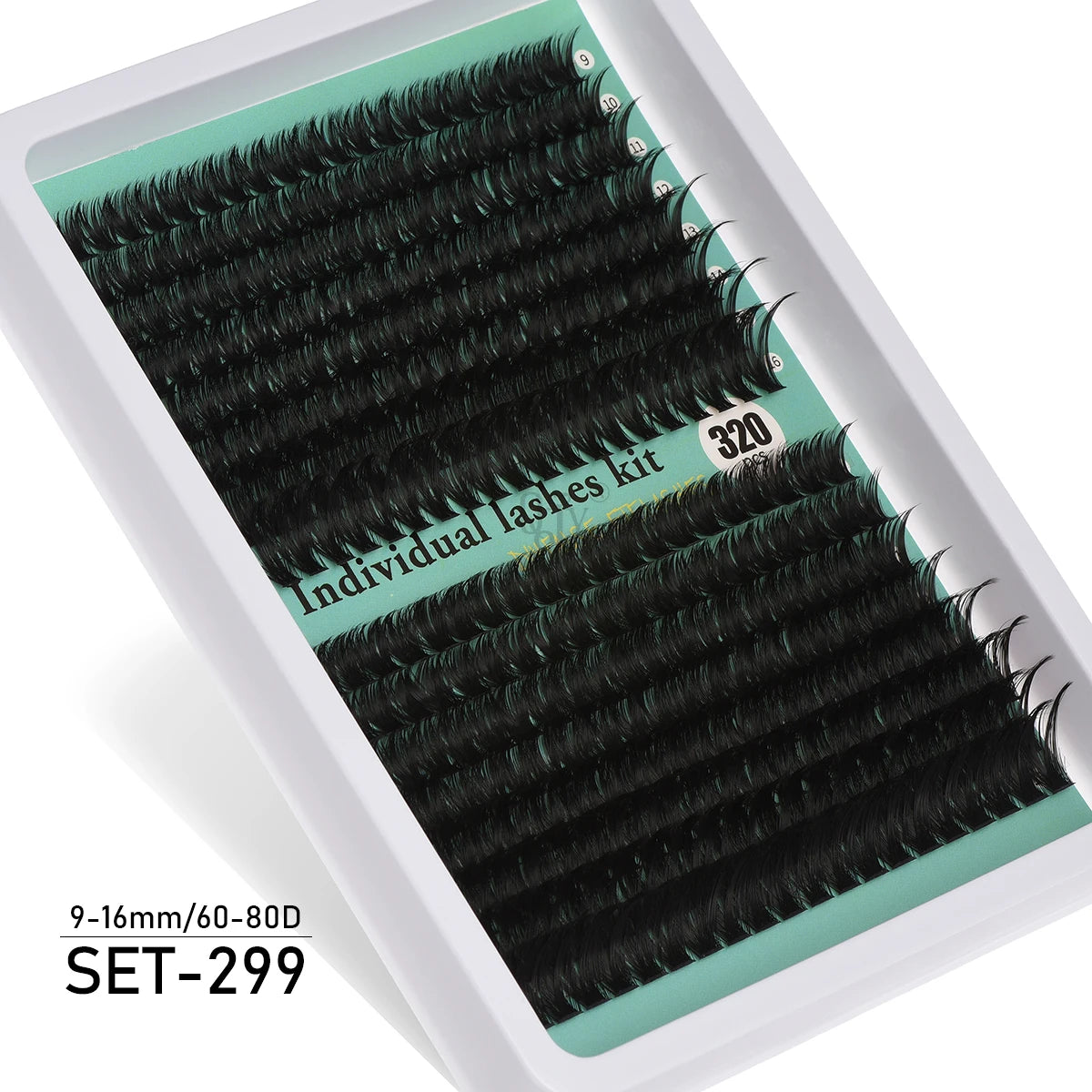 600pcs DIY Eyelash Extensions Kit — Thick Fluffy 30D/100D, Mix Length
