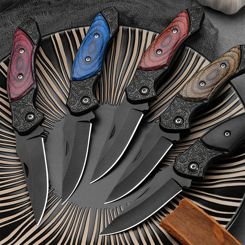 Portable Folding Knife – Outdoor Camping, Stainless Steel, Compact Mini Utility