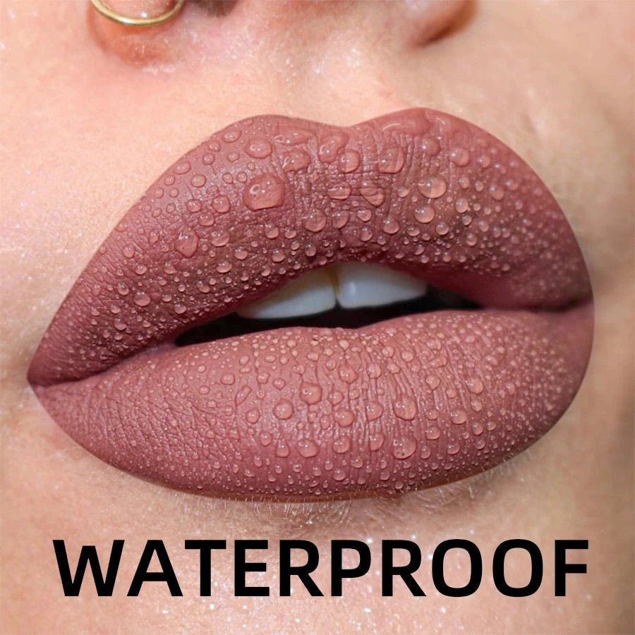 Matte Velvet Lip Gloss Collection – 19 Colors (Waterproof Liquid Lipstick & Lip Gloss)