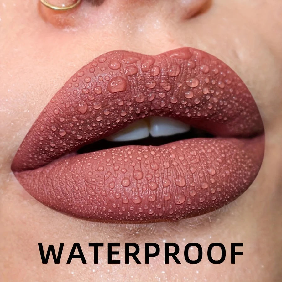 Matte Velvet Lip Gloss Collection – 19 Colors (Waterproof Liquid Lipstick & Lip Gloss)