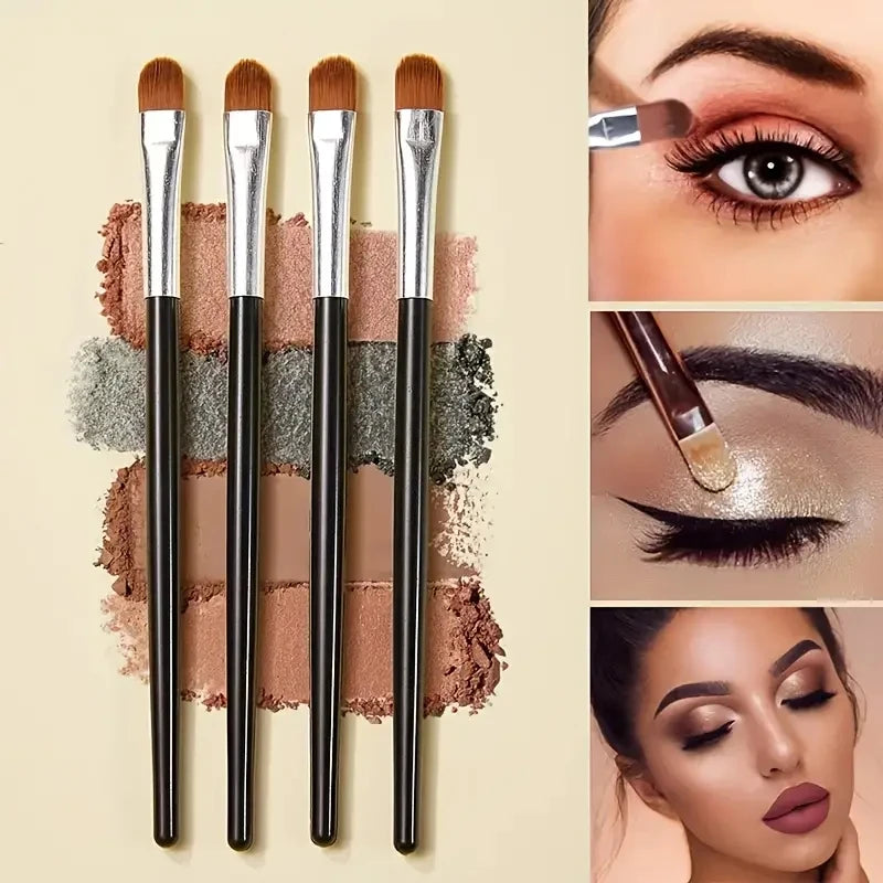 10-Piece Soft Fluffy Makeup Brush Set – Foundation, Powder, Eyeshadow, Kabuki