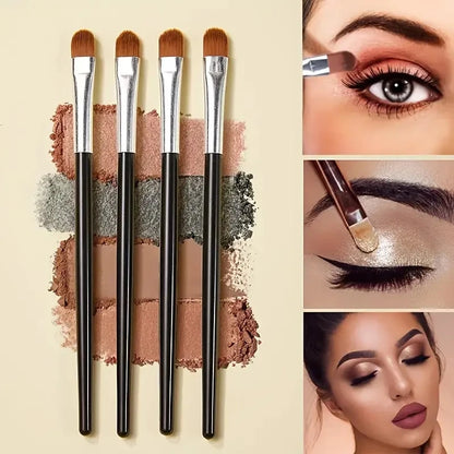 10-Piece Soft Fluffy Makeup Brush Set – Foundation, Powder, Eyeshadow, Kabuki