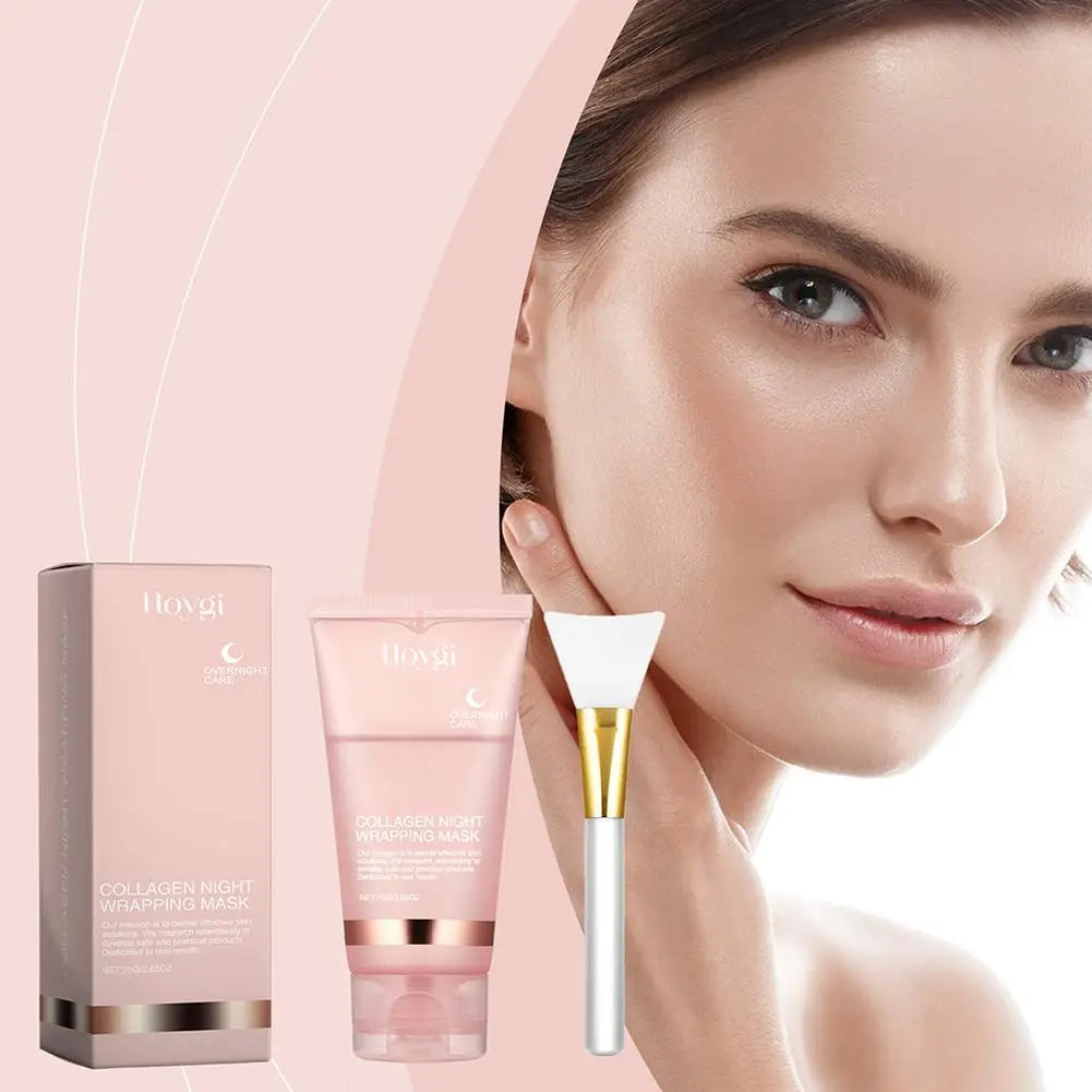 Collagen Overnight Wrapping Facial Mask — Korean Night Care, Deep Hydration, 75ml