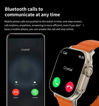 Smartwatch T900 U2 – 49mm Bluetooth Call, NFC, GPS, Wireless Charging, Music & Games (2024)