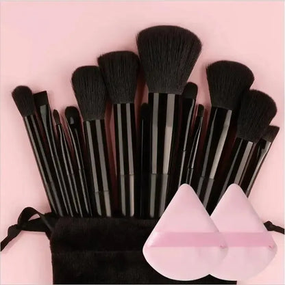10-Piece Soft Fluffy Makeup Brush Set – Foundation, Powder, Eyeshadow, Kabuki