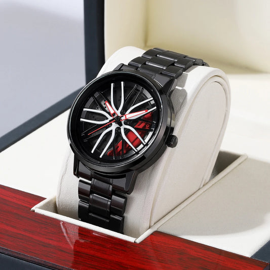 Men’s Casual Sports Watch – 42mm, Stainless Steel Band, 3Bar Quartz