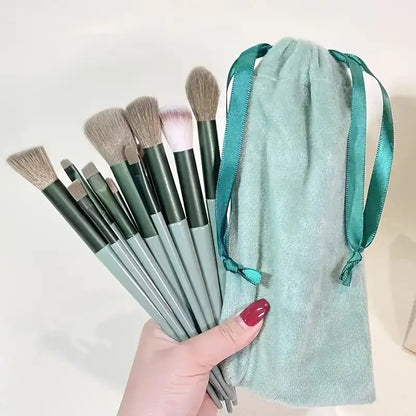 10-Piece Soft Fluffy Makeup Brush Set – Foundation, Powder, Eyeshadow, Kabuki