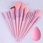 10-Piece Soft Fluffy Makeup Brush Set – Foundation, Powder, Eyeshadow, Kabuki