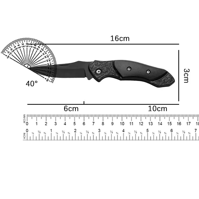 Portable Folding Knife – Outdoor Camping, Stainless Steel, Compact Mini Utility
