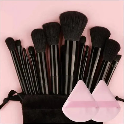 10-Piece Soft Fluffy Makeup Brush Set – Foundation, Powder, Eyeshadow, Kabuki