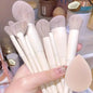 10-Piece Soft Fluffy Makeup Brush Set – Foundation, Powder, Eyeshadow, Kabuki