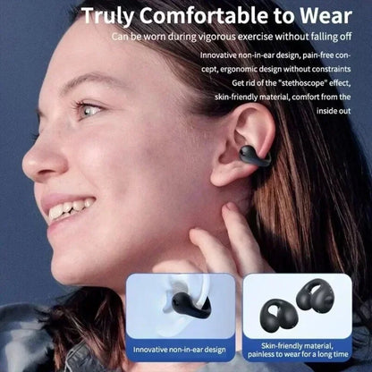 T75 Bone Conduction Headphones – Wireless Bluetooth 5.3, HiFi Sound, Waterproof
