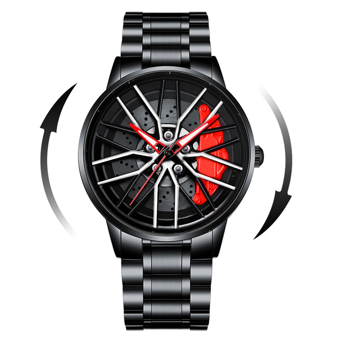 Men’s Casual Sports Watch – 42mm, Stainless Steel Band, 3Bar Quartz