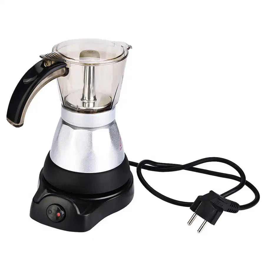 150ml/300 ml 3-6 Cups 480W Electric Pot Detaable Kitchen Stovetop Coffee Maker EU Plug