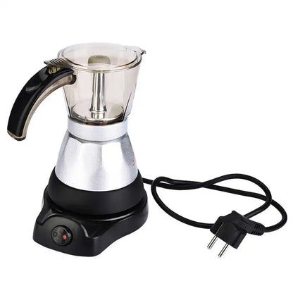 150ml/300 ml 3-6 Cups 480W Electric Pot Detaable Kitchen Stovetop Coffee Maker EU Plug