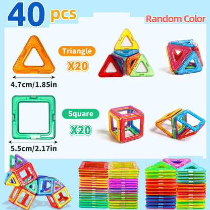 STEM Learning Magnetic Blocks — Medium DIY Construction Toys