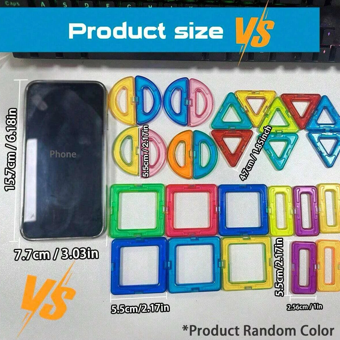 STEM Learning Magnetic Blocks — Medium DIY Construction Toys