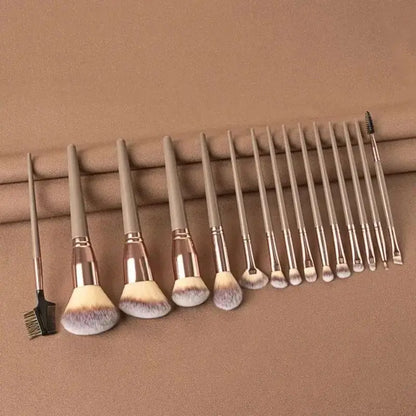 10-Piece Soft Fluffy Makeup Brush Set – Foundation, Powder, Eyeshadow, Kabuki