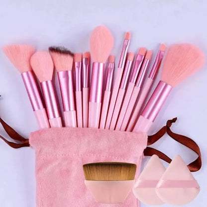 10-Piece Soft Fluffy Makeup Brush Set – Foundation, Powder, Eyeshadow, Kabuki
