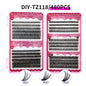 600pcs DIY Eyelash Extensions Kit — Thick Fluffy 30D/100D, Mix Length
