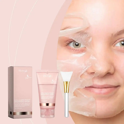 Collagen Overnight Wrapping Facial Mask — Korean Night Care, Deep Hydration, 75ml