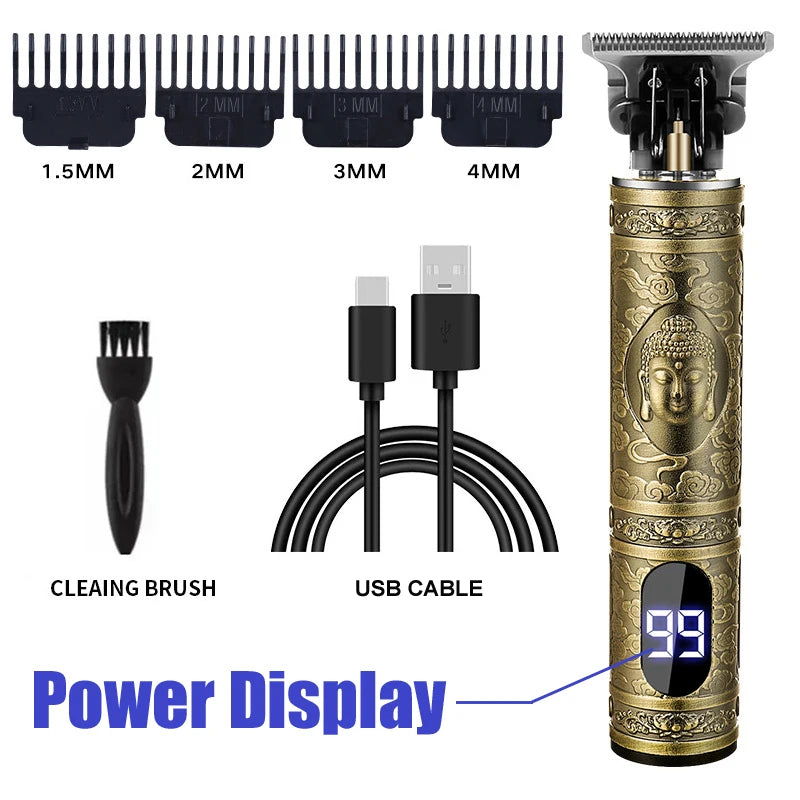 T9 Professional Hair Clipper for Men – Electric Cutting Machine, Rechargeable Barber Shaver