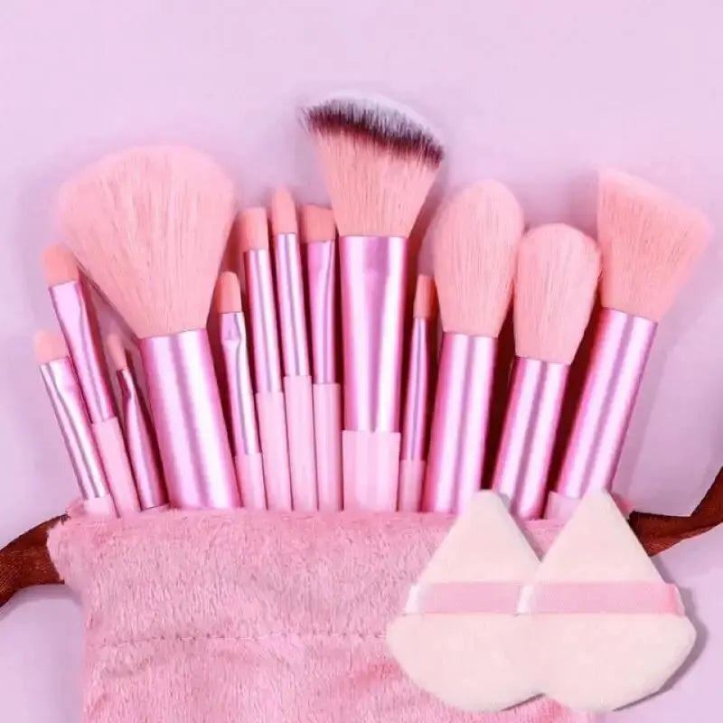 10-Piece Soft Fluffy Makeup Brush Set – Foundation, Powder, Eyeshadow, Kabuki