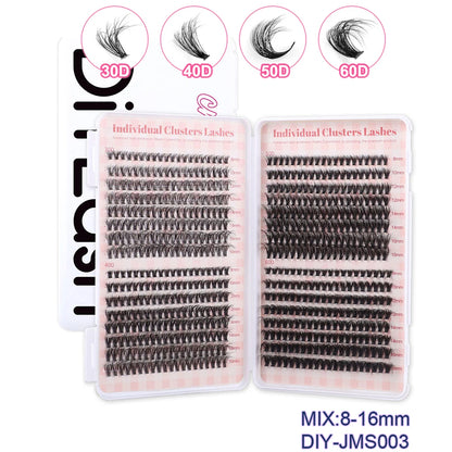 600pcs DIY Eyelash Extensions Kit — Thick Fluffy 30D/100D, Mix Length