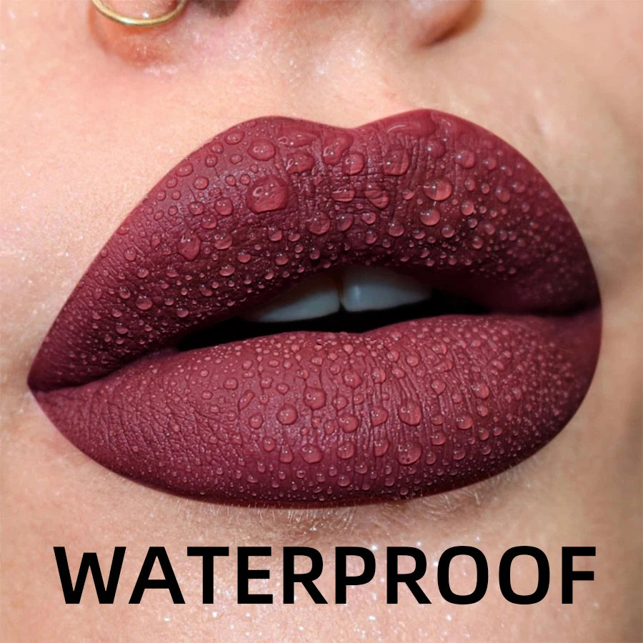 Matte Velvet Lip Gloss Collection – 19 Colors (Waterproof Liquid Lipstick & Lip Gloss)