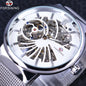 Forsining Fashion Luxury Unisex Skeleton Dial Watch — Waterproof, Small Dial, Top Brand