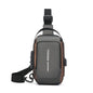 Oxford Fabric Sling Bag for Men — Crossbody Chest Pack, Zip Closure