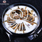 Forsining Fashion Luxury Unisex Skeleton Dial Watch — Waterproof, Small Dial, Top Brand