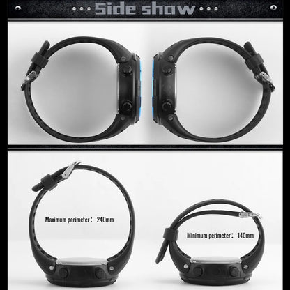 Electronic Watch for Men — Military Style, Luminous Multifunction LED Digital Wristwatch