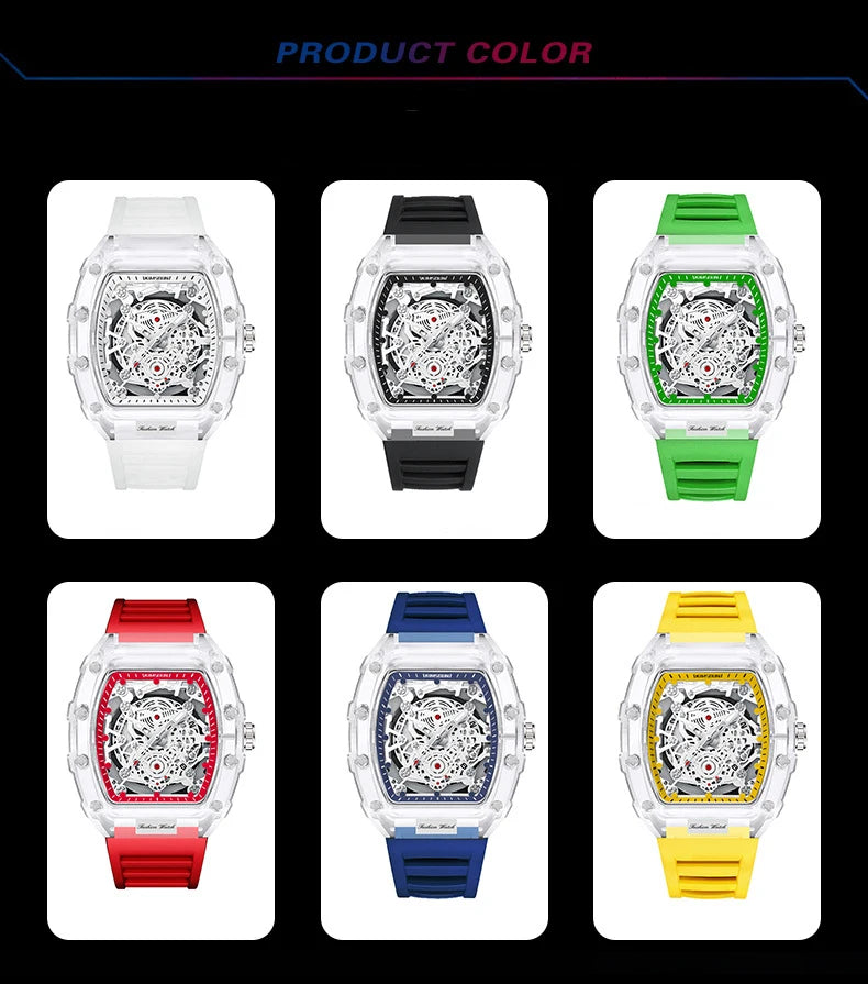 Fashionable Men’s Watch — BK134 Barrel Design, Waterproof Sports Clock