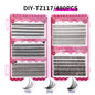 600pcs DIY Eyelash Extensions Kit — Thick Fluffy 30D/100D, Mix Length