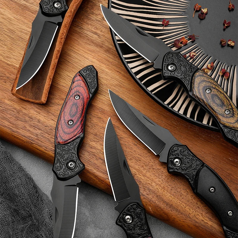 Portable Folding Knife – Outdoor Camping, Stainless Steel, Compact Mini Utility