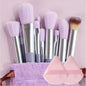 10-Piece Soft Fluffy Makeup Brush Set – Foundation, Powder, Eyeshadow, Kabuki