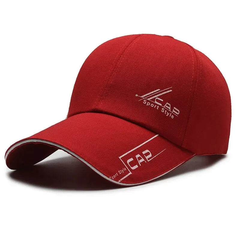 Men’s Summer Long-Brim Hat — Baseball Cap, Outdoor Sun Shield, Fishing & Hiking