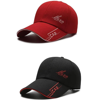 Men’s Summer Long-Brim Hat — Baseball Cap, Outdoor Sun Shield, Fishing & Hiking