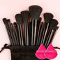 10-Piece Soft Fluffy Makeup Brush Set – Foundation, Powder, Eyeshadow, Kabuki
