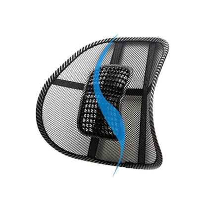 Ergonomic Back Support Cushion – Mesh Lumbar Pad for Car & Office Chairs