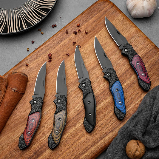 Portable Folding Knife – Outdoor Camping, Stainless Steel, Compact Mini Utility