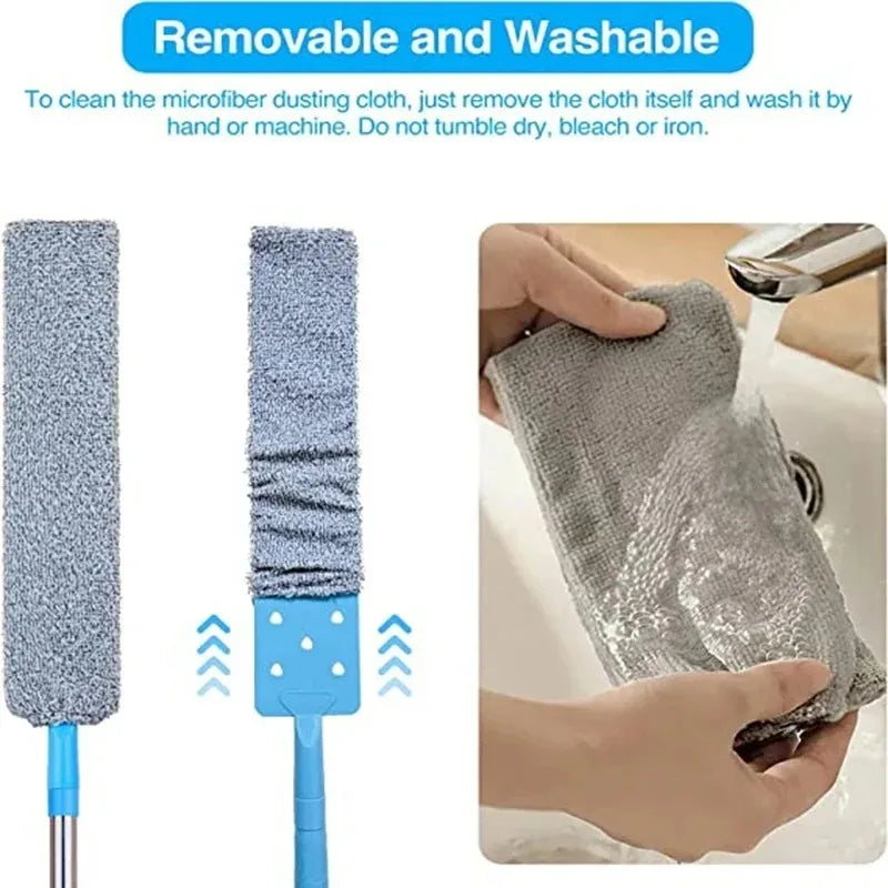 Telescopic Duster Brush – Long-Handle Gap Cleaner for Bedside & Sofa, Dust Removal Tool
