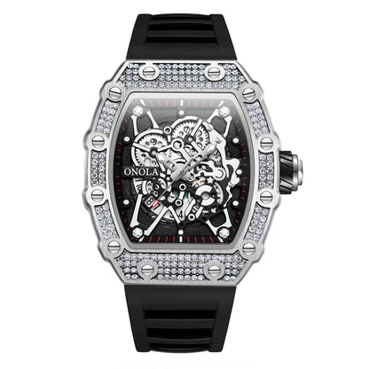 New ONOLA Men’s Watch 2022: diamond-inlay, quartz accuracy, waterproof.