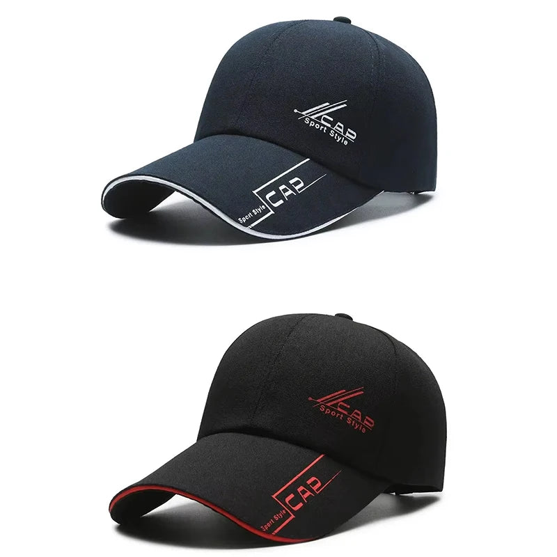 Men’s Summer Long-Brim Hat — Baseball Cap, Outdoor Sun Shield, Fishing & Hiking